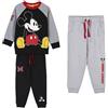 CERDÁ LIFE'S LITTLE MOMENTS Tutina di Mickey Mouse 3 Pezzi-Set Composto da Felpa e Due Pantaloni-Licenza Ufficiale Disney Tuta, Nero, Standard Bambini e Ragazzi
