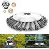 XCDMJ Spazzola Erbacce Disco Testina Decespugliatore Tosaerba Spazzola Spazzola per Erbacce in Acciaio, Accessori Decespugliatore di Giardinaggio 200mm Foro 25,4 mm (6 Pollici)