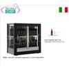 CANTINETTA-TECA per VINI capacit 64 bottiglie Verticali, Statica-Ventilata, 3 Lati Vetro, dim.mm.874x568x910h