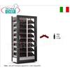CANTINETTA-TECA per VINI capacit 112 bottiglie Inclinate, Statica-Ventilata, 3 Lati Vetro, dim.mm.874x568x1865h