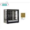 TECA per VINI con TELAIO A CORNICE in LEGNO MDF GREZZO, 3 LATI VETRO, cap.48 bottiglie ORIZZONTALI, Freddo STATICO o VENTILATO, temp.+4 +16C, per VINI BIANCHI o ROSSI, porte su 1 fronte, V.230 1, Kw.0,12, Peso 66 Kg, dim.mm.874x568x910h