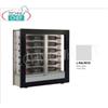 TECA per VINI con TELAIO A CORNICE in LEGNO colore BIANCO OPACO, 3 LATI VETRO, cap.24 bottiglie ORIZZONTALI, Freddo STATICO o VENTILATO, temp.+4 +16C, per VINI BIANCHI o ROSSI, porte su 1 fronte, V.230 1, Kw.0,12, Peso 50 Kg, dim.mm.874x388x910h