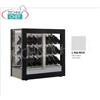 TECA per VINI con TELAIO A CORNICE in LEGNO colore BIANCO OPACO, 3 LATI VETRO, cap.42 bottiglie INCLINATE, Freddo STATICO o VENTILATO, temp.+4 +16C,per VINI BIANCHI o ROSSI, porte sui 1 fronte,V.230 1,Kw.0,12,Peso 66 Kg, dim.mm.874x568x910h