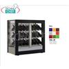 TECA per VINI con TELAIO A CORNICE in LEGNO nei colori RAL, 3 LATI VETRO, cap.42 bottiglie INCLINATE, Freddo STATICO o VENTILATO, temp.+4 +16C,per VINI BIANCHI o ROSSI, porte sui 1 fronte,V.230 1,Kw.0,12,Peso 66 Kg, dim.mm.874x568x910h