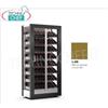 TECA per VINI con TELAIO A CORNICE in LEGNO MDF NON VERNICIATO, 3 LATI VETRO, cap.112 bottiglie INCLINATE, Freddo STATICO o VENTILATO, temp.+4 +16C, per VINI BIANCHI o ROSSI, porte su 1 fronte, V.230 1, Kw.0,32, Peso 138 Kg, dim.mm.874x568x1865h