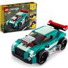LEGO Creator 3 in 1 Street Racer, Macchine Giocattolo, Auto da Corsa, Giochi per Bambini dai 7 Anni, Idee Regalo, Set di Costruzione con Mattoncini 31127