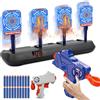 KUWUNG bersaglio per pistola Nerf, bersaglio nerf con luce, auto reset target con frecce in schiuma, frecce e suoni, set blaster in schiuma, regalo giocattolo per 6 7 8 9 10 bambini