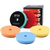 SPTA 5 pezzi 150 mm spugne per lucidatura, spugna per lucidatura auto, tampone per lucidatura, spugna per lucidatura, set per lucidatrice eccentrica da 150 mm