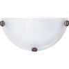 Rabalux Alabastro lampada da parete 1x60 W bianco-marrone 3003