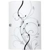 Rabalux Elina lampada da parete 1x60 W bianco-nero-motivo 3691