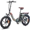 Fafrees F20-PRO Bicicletta elettrica pieghevole da 20 pollici con batteria da 36 V 18 AH, elettrica pieghevole da donna 250 W, Fatbike, City Bike Pedelec Ebike Mountain Mountain Bike Uomo 150 kg (Verde)