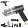 COCCKO Aspirapolvere Portatilei - Mini Aspirabriciole Portatile Ricaricabile con Filtro HEPA - 12000PA, 65W, Batteria 4500mAh - Per Casa, Auto e Ufficio (nori-b)