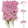 jwogngls 100 Pezzi Gypsophila Essiccata Rosa, Nebbiolina Secca per Decorazioni, Fiori Secchi Decorativi Piccoli, Fiori Secchi per Resina per DIY Scrapbooking, Segnalibri, Biglietti