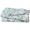 Beatrice Home Fashions - Set di lenzuola in microfibra con stampa a tema costiero, morbide, comode, con angoli profondi da 30,5 cm, per letto singolo, rosa fenicottero