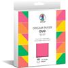 Ursus 22895599F - Carta per origami Duo Neon, 100 fogli 80 g/m², formato 15 x 15 cm, carta da piegare bifacciale colorata in vari colori, istruzioni per la piegatura incluse