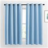NICETOWN - Tende oscuranti per camera da letto, per la casa, alla moda, per il trattamento della finestra, tende oscuranti e tende (132 x 160 cm, set di 2 pannelli, blu)