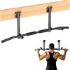ONETWOFIT Barra per trazioni, montaggio a parete, montaggio a soffitto, 3 in 1, Heavy Duty per allenamento indoor Home Gym (carico massimo 200 kg) (Nero-1)