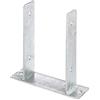 Alberts GAH-Alberts 212827 Staffa portapalo ad U. da avvitare. zincato a caldo. Larghezza libera 121 mm, acciaio