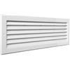 La Ventilazione PR3713B PR3713B-Y Griglia Plastica Rettangolare da Incasso, Bianco, 370x130 mm, Passaggio aria 85 cm²