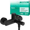 hansgrohe Zesis S - Rubinetto per vasca da bagno esterno per 2 utenze, Miscelatore monocomando per vasca, nero opaco, 74420670