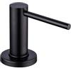 GAPPO - Dispenser per sapone da cucina per lavello da cucina, con pompa da appoggio e lozione integrata, colore: nero opaco