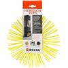 RUECAB Delta RUECAB - Riccio di spazzatura, spazzola per spazzatura, con anello filettato femmina standard di M12 mm, setole sintetiche, adatto per condotti non rivestiti e stappaggi di tubazioni, ø250 mm