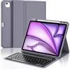 IVEOPPE Tastiera iPad Air 13 M4 2026/M3 2025/M2 2024, Cover con Tastiera Italiano QWERTY Magnetico Staccabile Bluetooth con Portapenna per iPad Air 13 2024/2025/2026, Viola lavanda