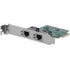 Startech.Com Scheda di Rete Ethernet PCI Express a 2 Porte Rj45 da 1 Gbps, Adatattore PCie Nic Gigabit Ethernet 802.3 Ab