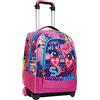SJ GANG STYLE JAM GANG SJ Gang Big Trolley SJ Gang, Facce Di SJ Gang, Rosa, 2 in 1 Zaino con Cross, Over System, Scuola e Tempo Libero