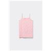 Tezenis Canotta Spalline Sottili Scollo Tondo In Cotone Stampato Bimba Bambina Rosa