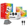 Lumintrail Polaroid Go Instant Mini Camera Starter Set, White Instant Camera con 32 Polaroid Go Color Instant Film Bundle, con un panno per la pulizia dell'obiettivo Lumintrail