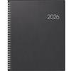 BRUNNEN Calendario a libro mod. Manager Wt 7 Weektimer 2026 | 210 × 260 mm, plastica, nero