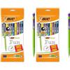 BIC - Matic Fun, portamine da 0,7 mm HB con gomma (perfetto per la scuola), colori assortiti, confezione da 20