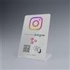 popup Espositore per Followers NFC PVC per aumentare Followers su Instagram | Compatibile con Android e IOS| (Bianco)