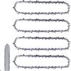 Leikurvo 4 catene per motosega da 25 cm, LP 40, 1,3 mm, catena per motosega compatibile con Einhell GC-LC 18/25 Li & GE-LC 18/25 Li, Husqvarna 436 Li, 536 Li, 536 Li, 536 LiXP e molto altro ancora