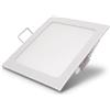putoluceled PANNELLO LED 12W WATT QUADRATO INCASSO CON MOLLE FISSAGGIO E DRIVER FARETTO SLIM DA CARTONGESSO LUCE BIANCA FREDDA BIANCO FREDDO CALDO CALDA E NATURALE LAMPADA DA SOFFITTO (Naturale)