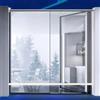 E ECATEE Tenda a Rullo PVC Trasparente Impermeabile,Tende Avvolgibili con Isolamento Termico Protezione UV,Tenda Antipioggia,per Ufficio,Balcone,Terrazza,Facili da Sollevare (W100xH150cm/W39 xH59)