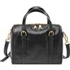 Fossil Carlie - Borsa a tracolla da donna in pelle, Nero