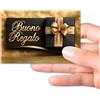 GHIBLI 50 Buoni Regalo 8,5x5,5 cm - Biglietti Eleganti in Cartoncino da Compilare per Omaggi, Gift Card Offerte Negozi Estetista Parrucchiera, Voucher Sconto Clienti, Coupon Regali Aziende