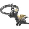 Metalmorphose O meta[l]morphose METALMORPHOSE - Portachiavi con drago, portachiavi fantastico, regalo per uomo e donna, Nero, taglia unica