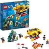 LEGO 60264 City Ocean Exploration Submarine con sottomarino, barriera corallina, drone sott'acqua, rana pescatrice splendente al buio e 4 minifigure per esploratori marini, 286 pezzi (versione