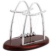 LetCart Pendolo di Newton Classico 5 Sfere Acciaio, Pendolo Bilanciere di Culla di Newton, Newton Cradle Balance Balls Scienza Fisica Gadget Desktop Decorazione Cinetica per Casa e Ufficio