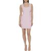 GUESS Women's Side Rouched Sleeveless Square Neck Dress, Light Rose, 14