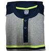 Sergio Tacchini Pigiama Uomo Invernale in Caldo Cotone Art. PG29330-AS1 col. E Mis. A Scelta Grigio XL