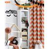 Melodieux Chevron Tende oscuranti con Occhielli, Poliestere e Misto Poliestere, Orange, 52x84 inch