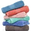 Cleanbear - Set di asciugamani da bagno in 100% cotone 29 x 13 Verde mare, rosa chiaro, marrone, grigio blu, ruggine, lavanda.