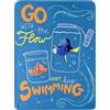 Northwest Disney's Finding Nemo Micro Raschel - Coperta da tiro 116,8 x 152,4 cm, con The Flow