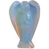 Justinstones intagliato pietra preziosa Peace Angel Pocket Guardian Angel Healing statua 5,1 cm Opalite