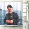 C.IOPMNU Aeiniwer C.IOPMNU Funny Tenda da Doccia - Set di Curtain Motivational Happiness per doccia con ganci, elegante tenda da doccia impermeabile decorazione per il bagno - 72 x 72 pollici