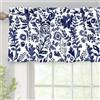DriftAway Julia, mantovana per finestra con tasca per bastone, 132 x 35 cm più 4 cm (blu navy)